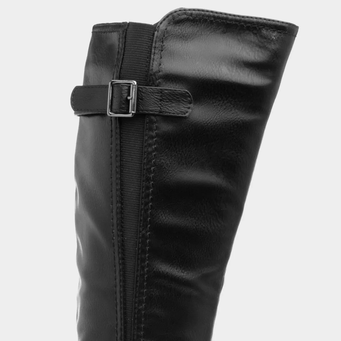 Lilley Marcy Womens Black Buckle Riding Boot