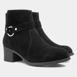 Lilley Maria Womens Black Ankle Boot