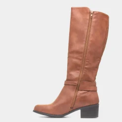 Lilley Michelle Womens Tan Knee High Boot