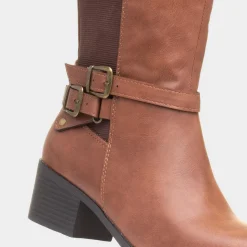 Lilley Michelle Womens Tan Knee High Boot