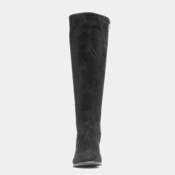 Lilley Milan Womens Black High Leg Heeled Boot