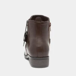 Lilley Mimi Womens Brown Flat Ankle Boot