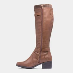 Lilley Mindy Womens Tan High Leg Boot