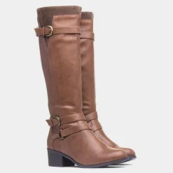 Lilley Mindy Womens Tan High Leg Boot