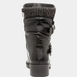 Lilley Minnie Womens Black Heeled Calf Boot
