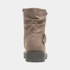 Lilley Miranda Womens Taupe Zip Up Boot