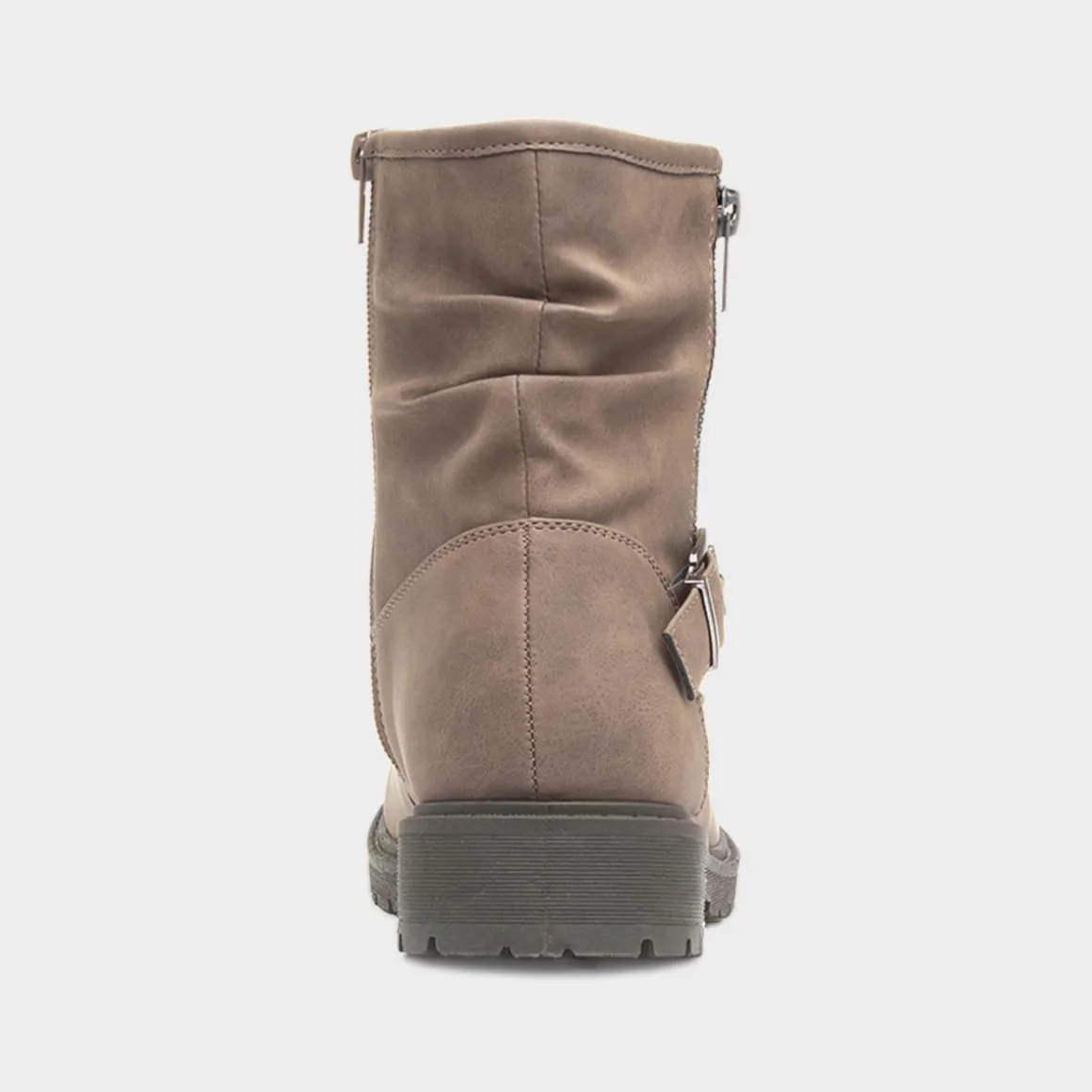 Lilley Miranda Womens Taupe Zip Up Boot