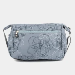 Lilley Opal Womens Grey Floral Cross Body Bag