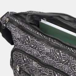 Lilley Orla Womens Black Printed Cross Body Bag