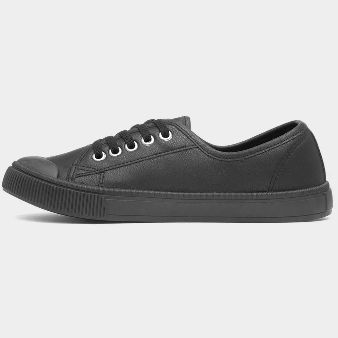 Lilley Penny Womens Black Canvas Shoe