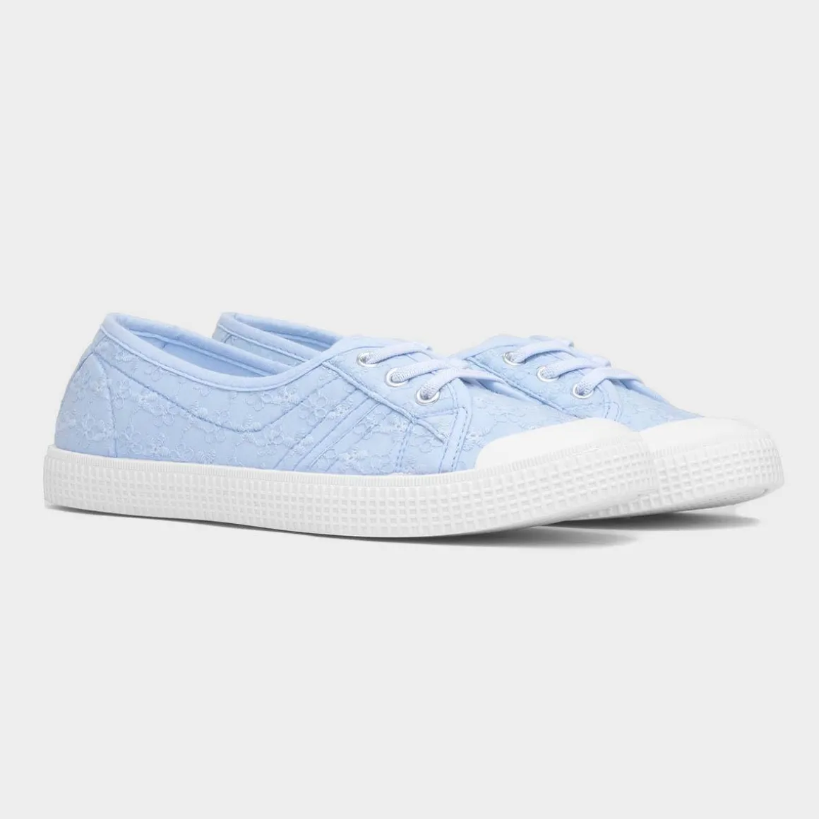 Lilley Phoebe Womens Blue Floral Canvas