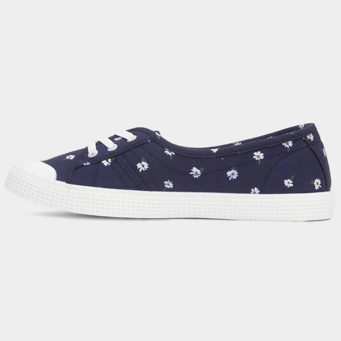 Lilley Phoebe Womens Navy Daisy Print Canvas