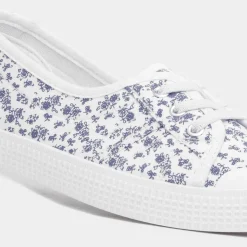 Lilley Phoebe Women's White Floral Canvas