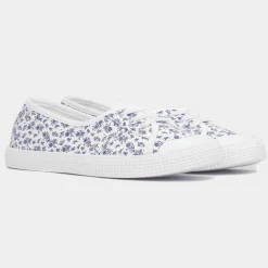 Lilley Phoebe Women's White Floral Canvas