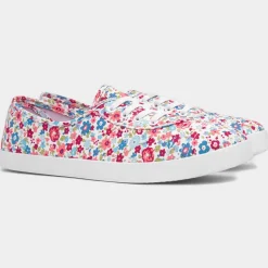 Lilley Pippa Womens Multi Floral Canvas Shoe