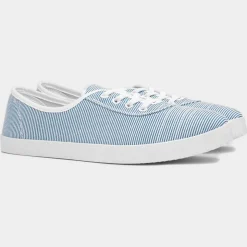 Lilley Pippa Womens Multi Stripe Canvas Shoe