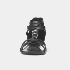 Lilley Sasha Womens Black Wedge Sandal