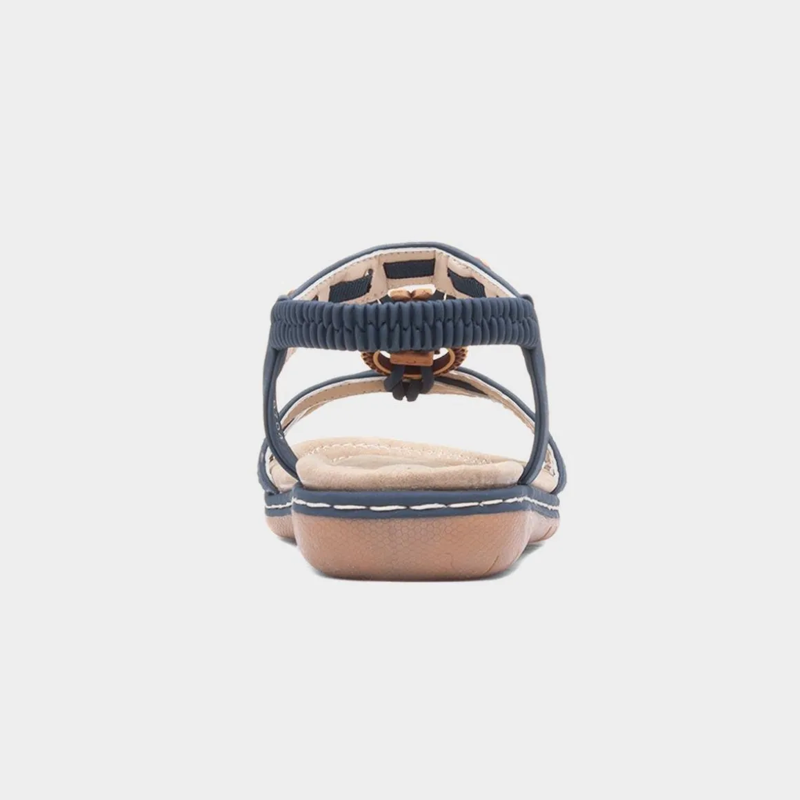 Lilley Saskia Womens Navy Beaded Sandal