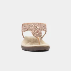 Lilley Savanna Womens Blush Toe Post Sandal