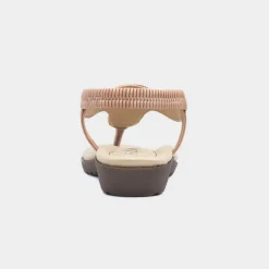 Lilley Savanna Womens Blush Toe Post Sandal