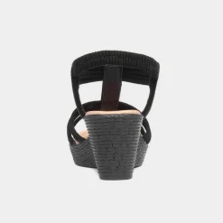 Lilley Shania Womens Black Wedge Sandal