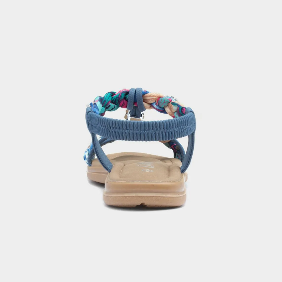 Lilley Simone Womens Blue Ribbon Twist Sandal