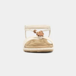 Lilley Spirit Womens Cream Strappy Sandal