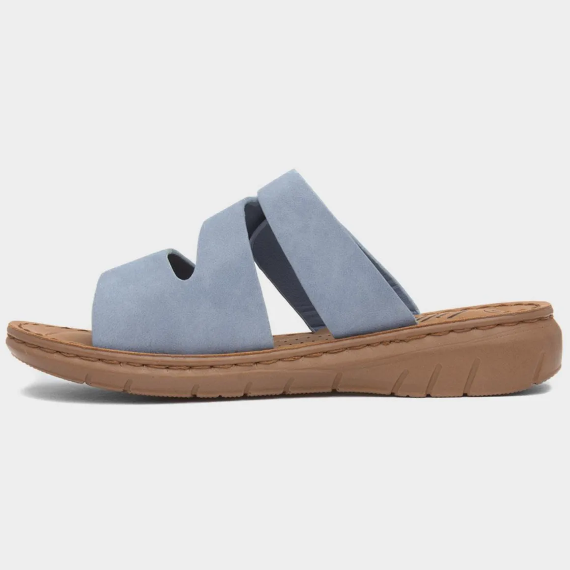 Lilley Stacey Womens Blue Mule Sandal