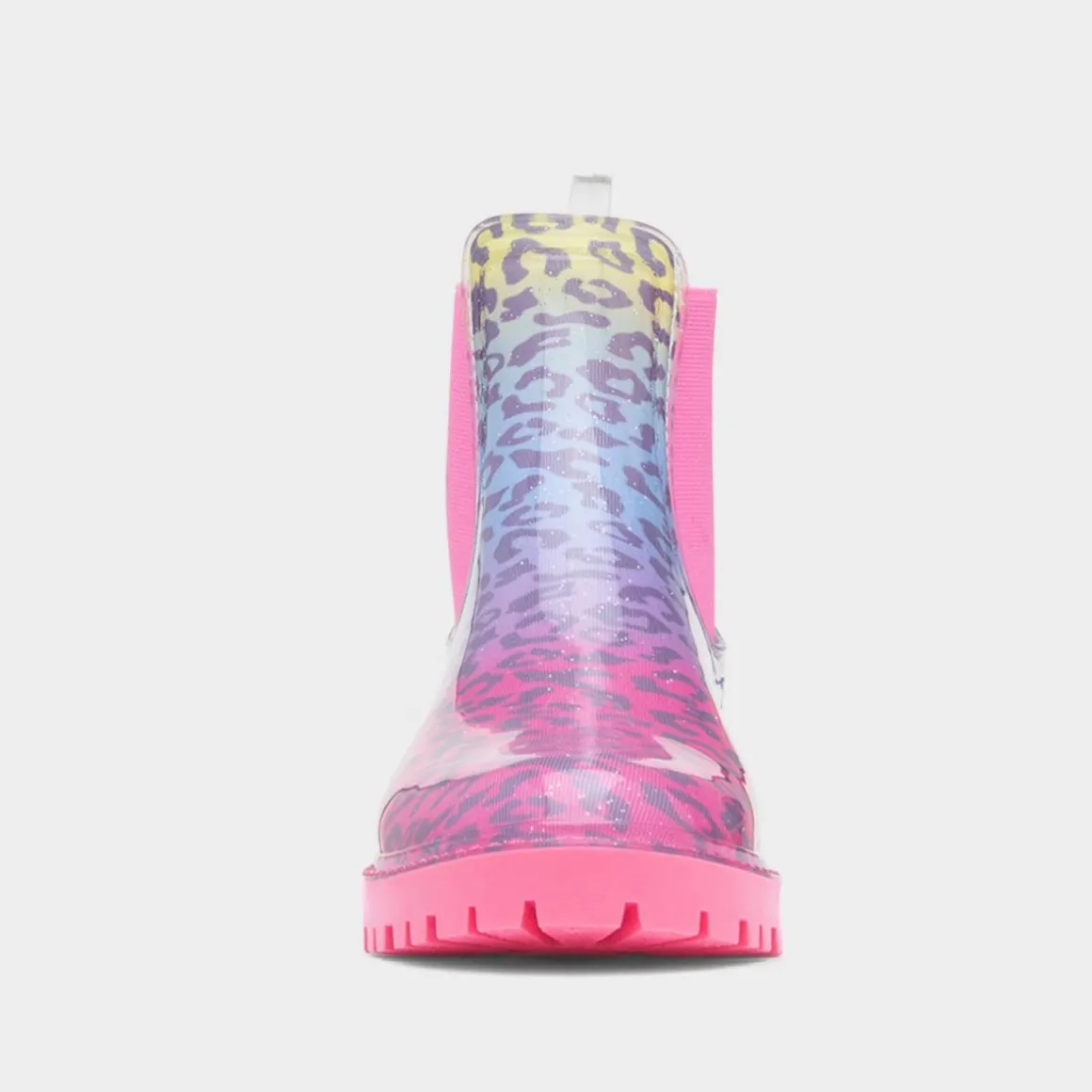 Lilley Stormy Girl Multi Leopard Print Ankle Welly