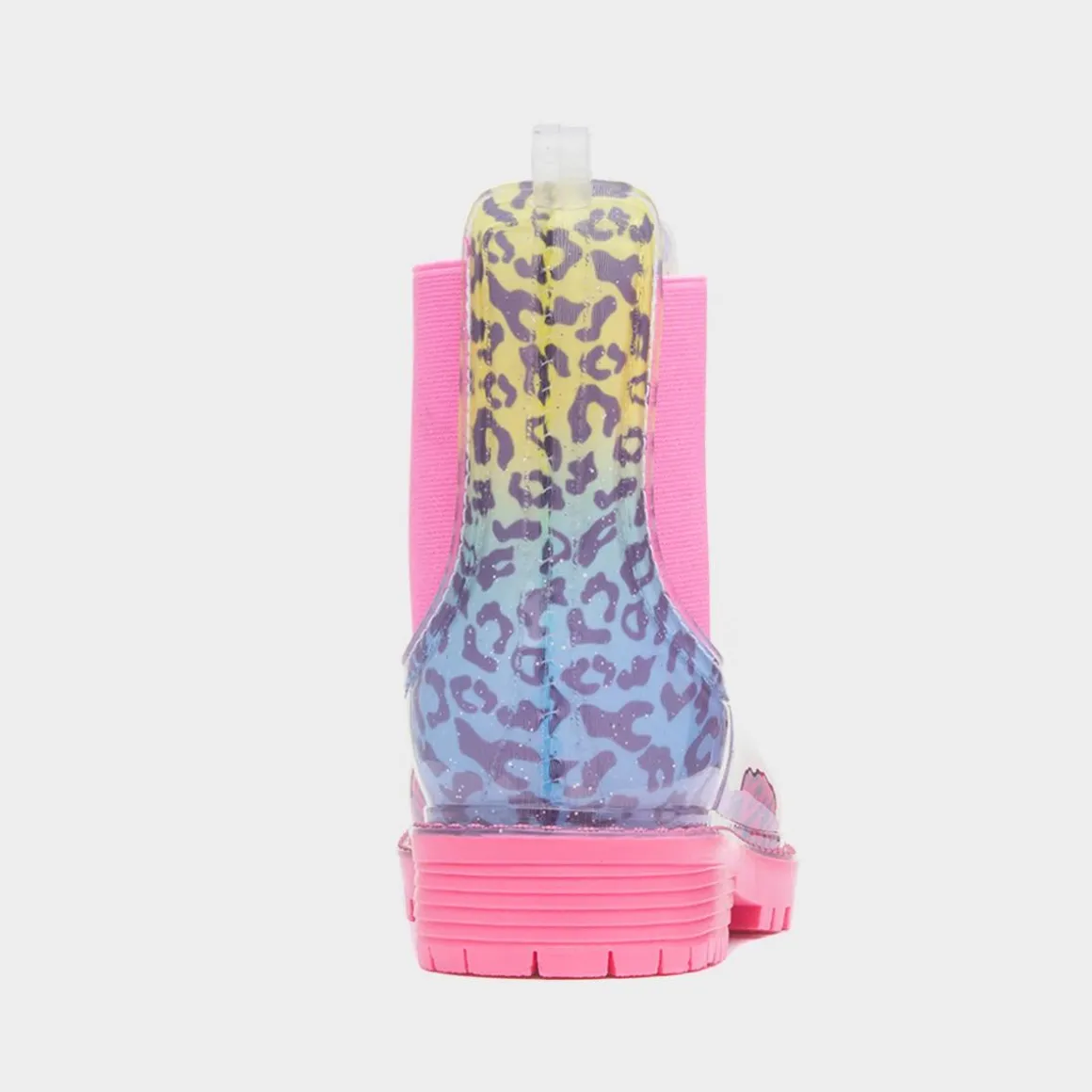 Lilley Stormy Girl Multi Leopard Print Ankle Welly