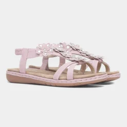Lilley Suzzane Womens Pink Floral Sandal