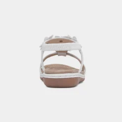 Lilley Suzzane Womens White Floral Sandal