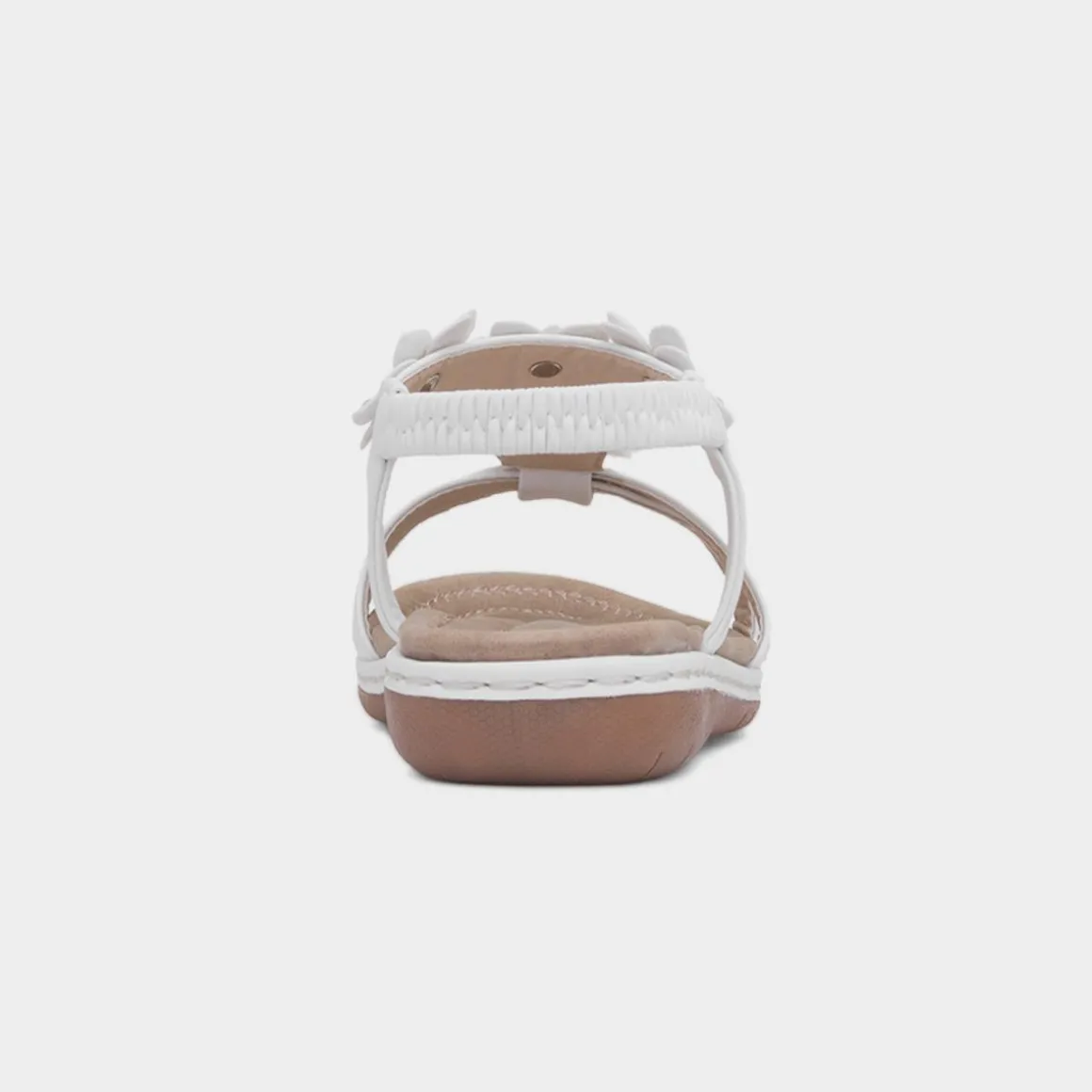 Lilley Suzzane Womens White Floral Sandal