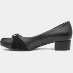 Lilley Valerie Womens Black Court Shoe