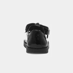 Little Diva Idalia Girls Black Patent T-Bar Shoe