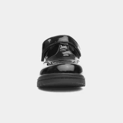 Little Diva Kendall Girls Black Patent T-Bar Shoe