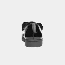 Little Diva Tess Girls Jnr Black Patent Loafers