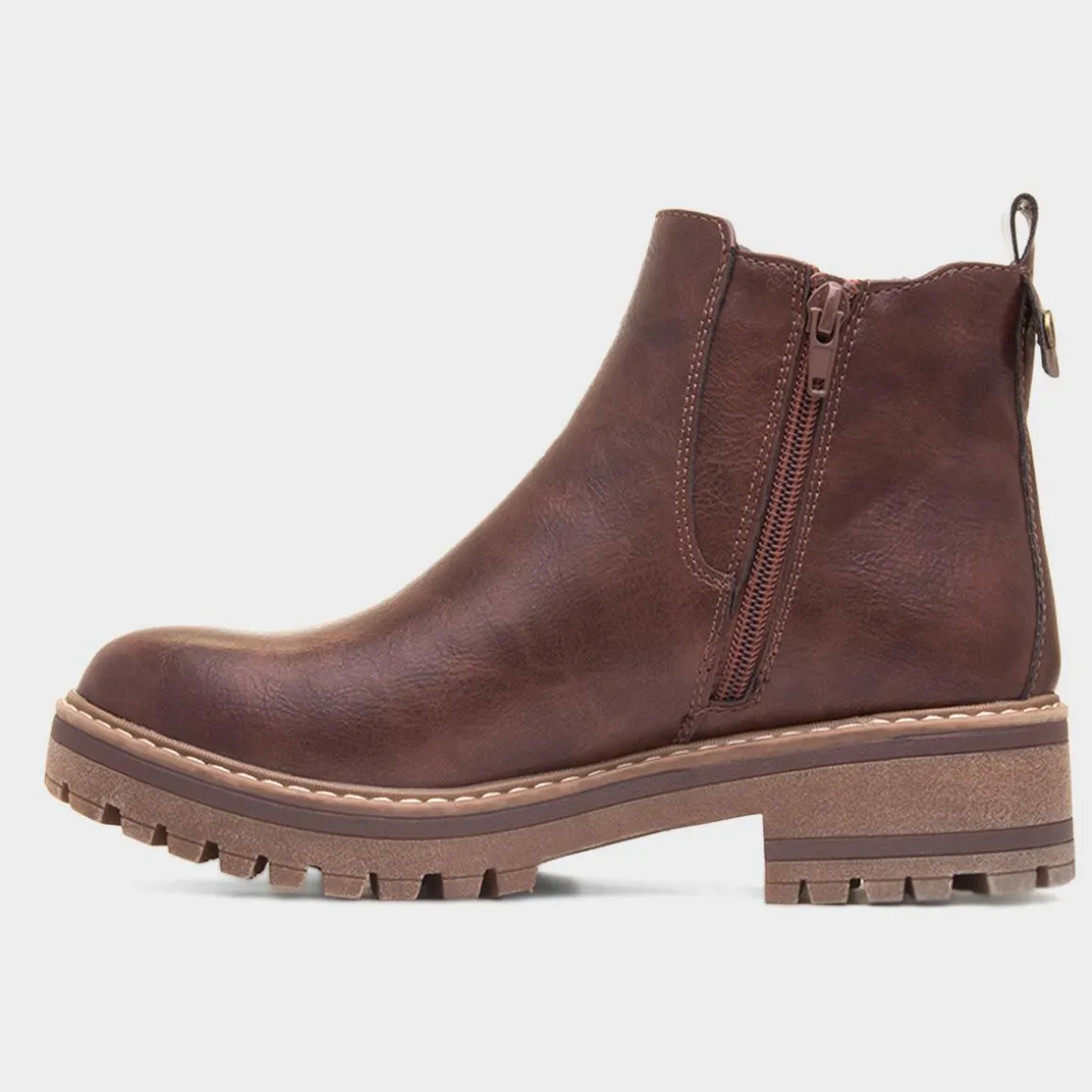 Lotus Lottie Womens Brown Chelsea Boot