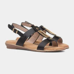 Lunar Adora Womens Black Slingback Sandal