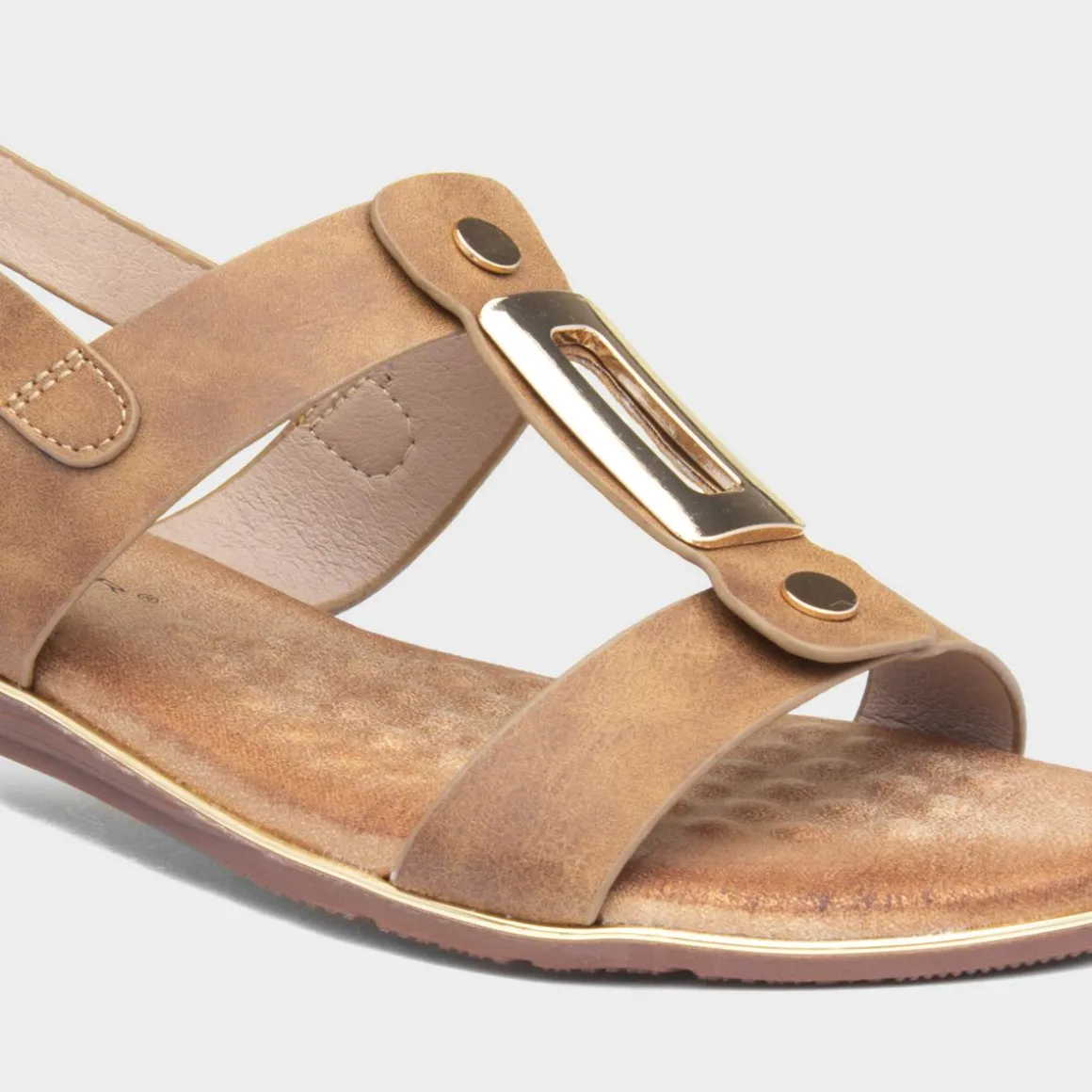 Lunar Adora Womens Tan Slingback Sandal