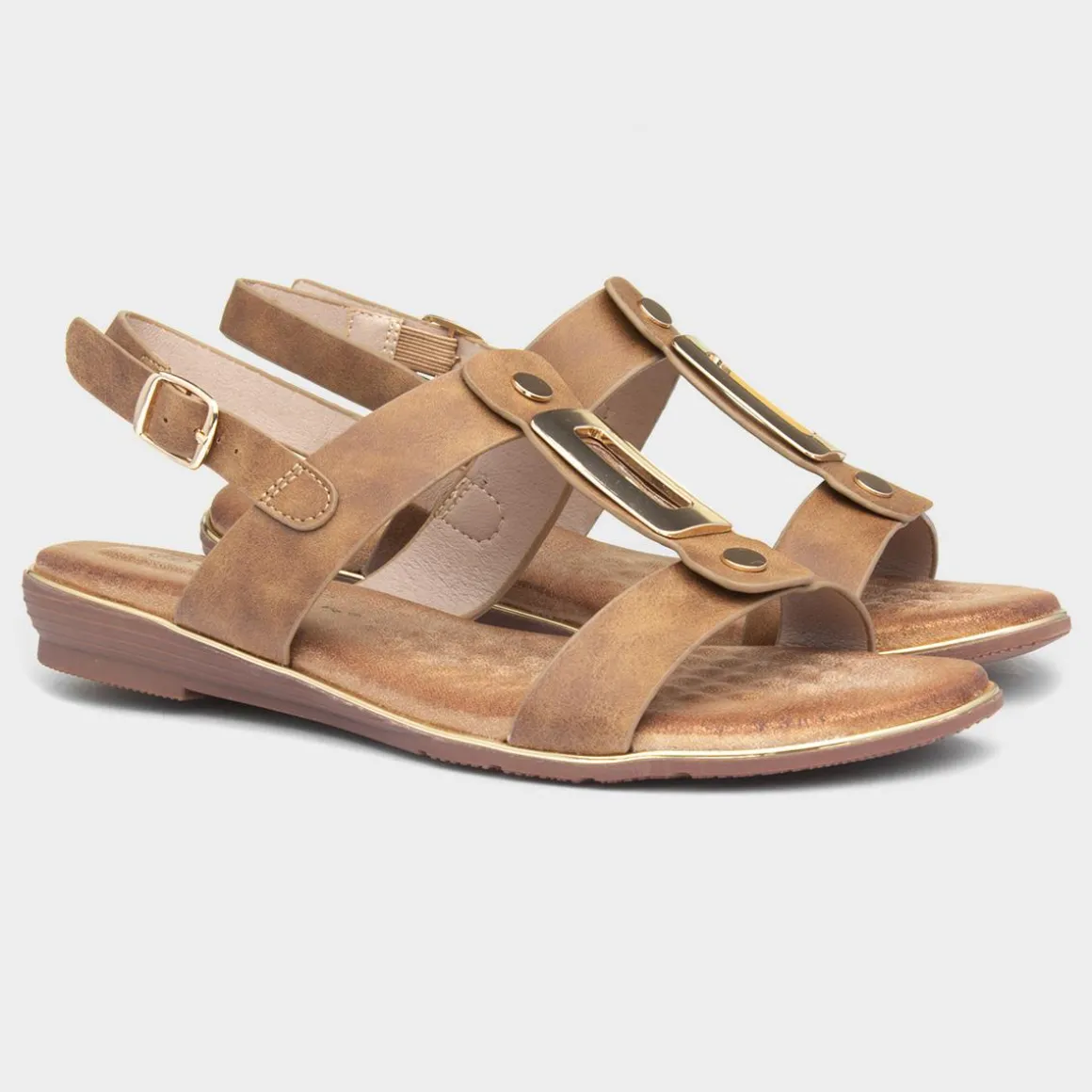 Lunar Adora Womens Tan Slingback Sandal