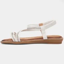 Lunar Aruba Womens White Strappy Sandal