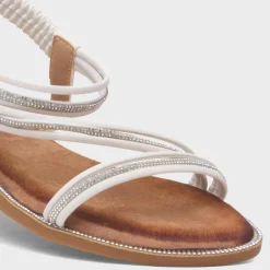 Lunar Aruba Womens White Strappy Sandal