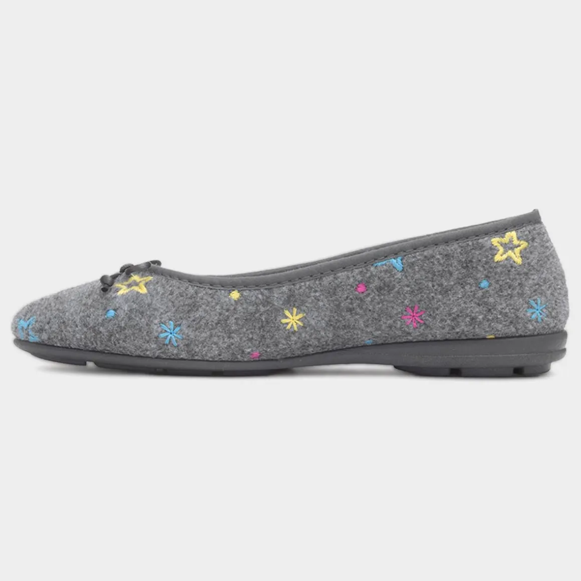Lunar Berry Womens Grey Slipper