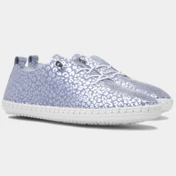 Lunar Blade Womens Pale Blue Leather Shoe