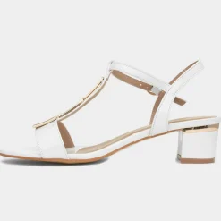 Lunar Blaze Womens White Patent Heel