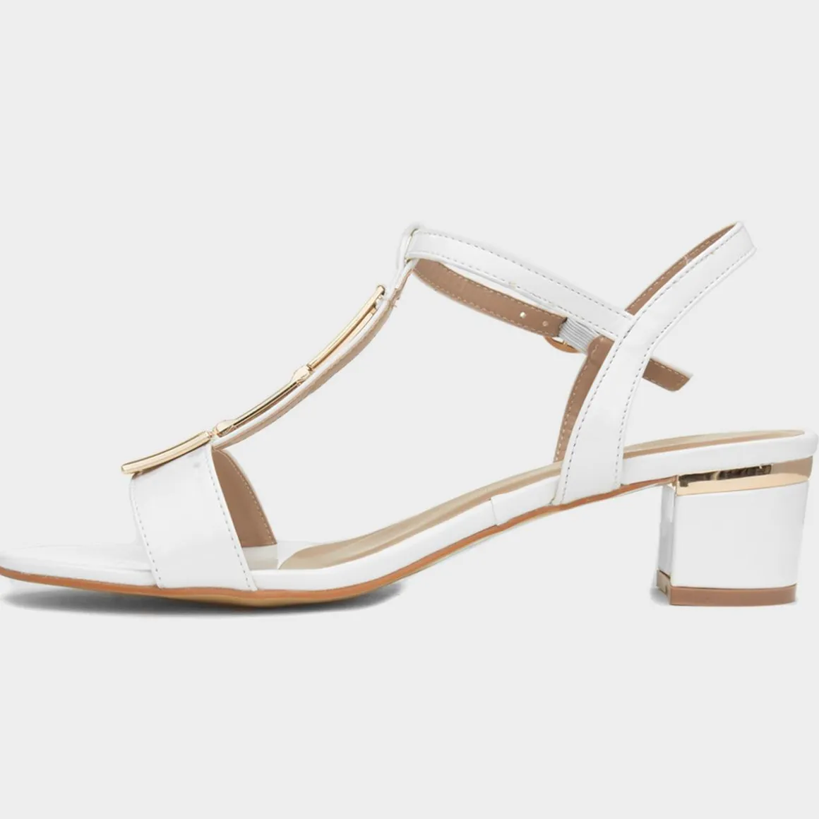 Lunar Blaze Womens White Patent Heel