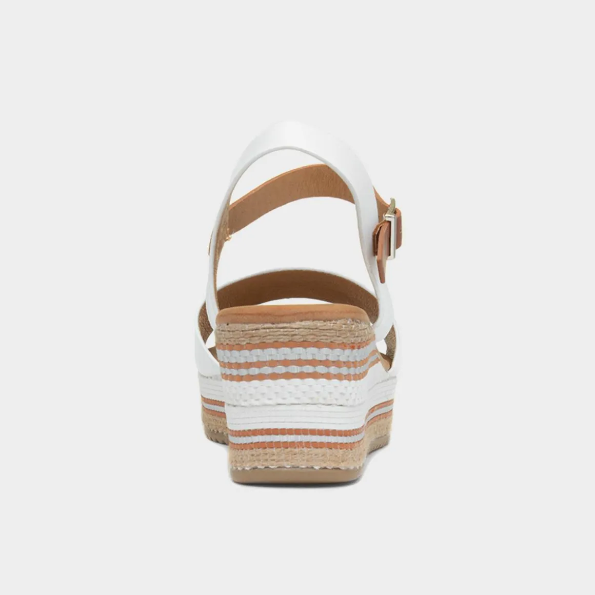 Lunar Britt Womens White Wedge Sandal