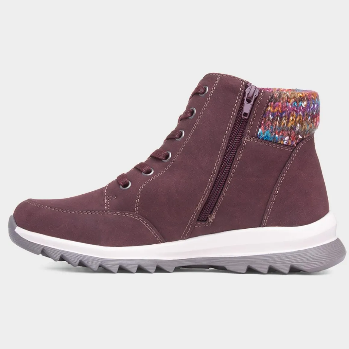 Lunar Buttermere Womens Burgundy Ankle Boot