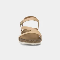 Lunar Cluster Womens Beige Wedge Sandal